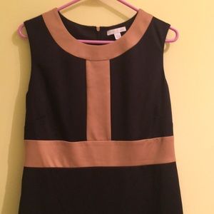 New York and Company black and gold dress